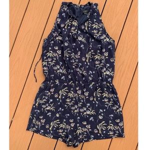 Loft Sleeveless Floral Romper